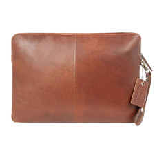 Кожаная папка на молнии Ashwood K40 Chestnut
