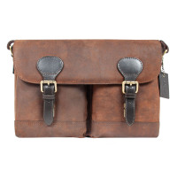 Мужская замшевая сумка через плечо Ashwood Edward Oil Brown