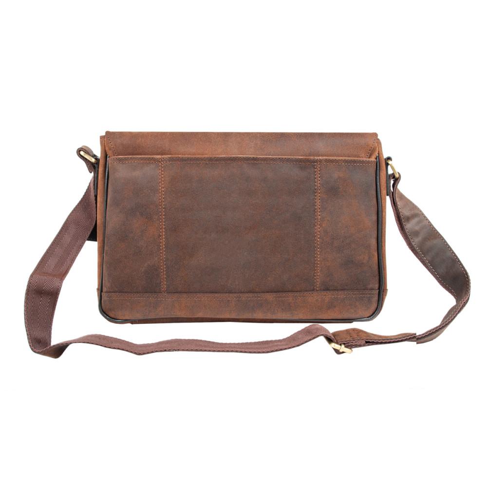 Мужская замшевая сумка через плечо Ashwood Edward Oil Brown