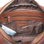 Горизонтальна шкіряна сумка коричневого кольору Ashwood T72 Chestnut