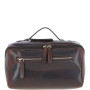Коричневый кожаный несессер Ashwood K49 Brn