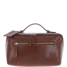 Кожаная косметичка-нессесер Ashwood K49 Chestnut