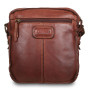 Кожаная сумка через плечо Ashwood Leather SERGIO BRANDY
