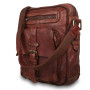 Кожаная сумка через плечо Ashwood Leather SERGIO BRANDY