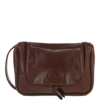 Коричневый несессер из натуральной кожи Ashwood 8140 Brown