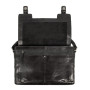 Чёрная мужская сумка через плечо из кожи Ashwood 8343 BLK