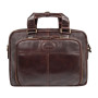 Кожаная сумка для документов коричневого цвета Ashwood 8143 Brown