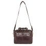 Кожаная сумка для документов коричневого цвета Ashwood 8143 Brown