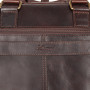 Кожаная сумка для документов коричневого цвета Ashwood 8143 Brown