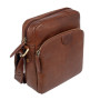Коричневая кожаная сумка через плечо Ashwood T79 Chestnut