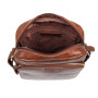 Коричневая кожаная сумка через плечо Ashwood T79 Chestnut