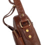 Коричневая кожаная сумка через плечо Ashwood T79 Chestnut