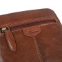 Коричневая кожаная сумка через плечо Ashwood T79 Chestnut