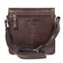 Мужская кожаная сумка через плечо Ashwood F84 Brandy