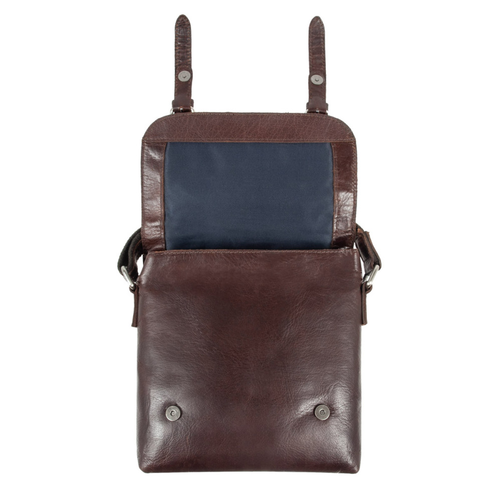 Мужская кожаная сумка через плечо Ashwood F84 Brandy