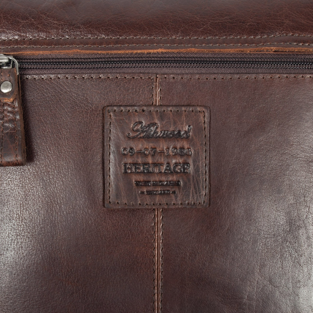 Мужская кожаная сумка через плечо Ashwood F84 Brandy
