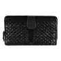 Чёрный женский портмоне из натуральной кожи Ashwood D84 Black