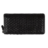 Чёрный кошелек женский Ashwood Leather D81 BLK