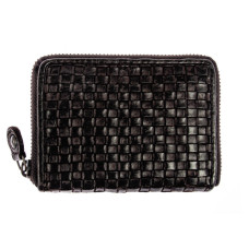 Чёрное женское портмоне из натуральной кожи Ashwood D80 Black