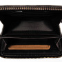 Чёрное женское портмоне из натуральной кожи Ashwood D80 Black
