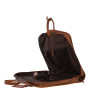 Мужской дорожний портплед из натуральной кожи Ashwood 8145 TAN
