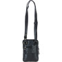 Маленькая кожаная сумка кросс-боди для телефона Ashwood G11 Black