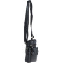 Маленькая кожаная сумка кросс-боди для телефона Ashwood G11 Black