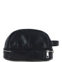 Мужской кожаный несессер с подвальной молнией Ashwood PL41 Black