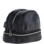 Мужской кожаный несессер с подвальной молнией Ashwood PL41 Black
