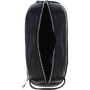 Мужской кожаный несессер с подвальной молнией Ashwood PL41 Black