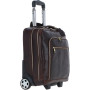 Кожаная дорожная сумка на колёсах Ashwood PL-51 Brown