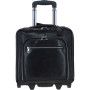 Кожаная дорожная сумка на колёсах Ashwood PL-51 Black