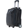 Кожаная дорожная сумка на колёсах Ashwood PL-51 Black