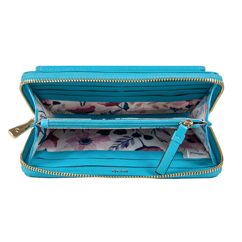 Кошелек женский Ashwood J54 BLUE ATOLL (Синий)