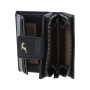 Чёрный женский кошелёк на кнопке Ashwood X30 (Black)