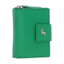 Женский кожаный портмоне зелёного цвета Ashwood X30 (Green)