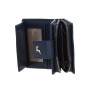 Тёмно-синий женский кошелёк из фактурной кожи Ashwood X30 (Navy)