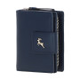 Тёмно-синий женский кошелёк из фактурной кожи Ashwood X30 (Navy)