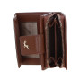 Классический женский кошелёк из натуральной фактурной кожи Ashwood X30 (Tan)