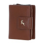 Классический женский кошелёк из натуральной фактурной кожи Ashwood X30 (Tan)