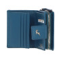 Стильный женский кошелёк из натуральной кожи Ashwood X30 (Teal)