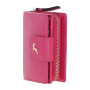 Стильный женский кошелёк из зернистой кожи Ashwood X30 (Pink)
