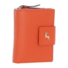 Стильный женский кошелёк на кнопке Ashwood X30 (Orange)