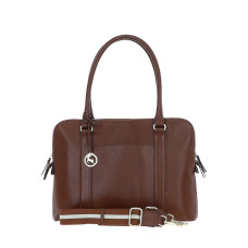 Рыжая женская сумка для ноутбука из телячьей кожи Ashwood X39 (Tan)