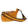 Жёлтая кожаная сумка-бананка Ashwood D102 (Yellow)