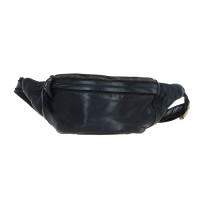 Стильная сумка на пояс из натуральной кожи Ashwood D102 (Black)