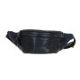 Стильная сумка на пояс из натуральной кожи Ashwood D102 (Black)