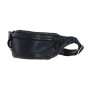 Стильная сумка на пояс из натуральной кожи Ashwood D102 (Black)