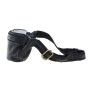 Стильная сумка на пояс из натуральной кожи Ashwood D102 (Black)