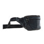 Стильная сумка на пояс из натуральной кожи Ashwood D102 (Black)